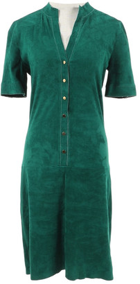 Jitrois Green Suede Dresses