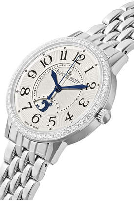 Jaeger-LeCoultre Rendez-vous Night & Day 34mm Stainless Steel And Diamond Watch - Silver