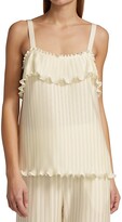 Thumbnail for your product : Derek Lam 10 Crosby Gales Pleated Ruffle Cami