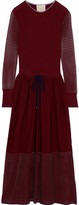 Thumbnail for your product : Roksanda Open Knit-trimmed Ribbed-knit Midi Dress