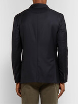 Thumbnail for your product : Officine Generale Blue Slim-Fit Wool Blazer