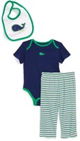 Thumbnail for your product : Little Me 'Whale Tale' Bodysuit, Pants & Bib (Baby Boys)