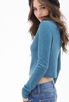 Thumbnail for your product : Forever 21 Ribbed Knit Crop Top