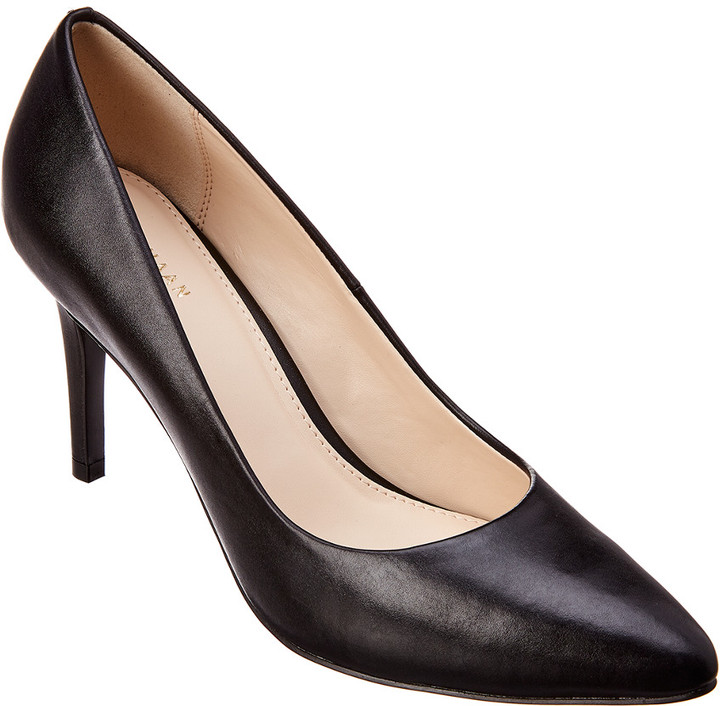 cole haan quincy leather heel