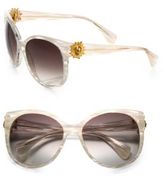 Thumbnail for your product : Alexander McQueen Oversized Stripe Acetate Sunglasses