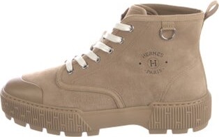 Hermes Itineraire H Logo Lace-Up Boots