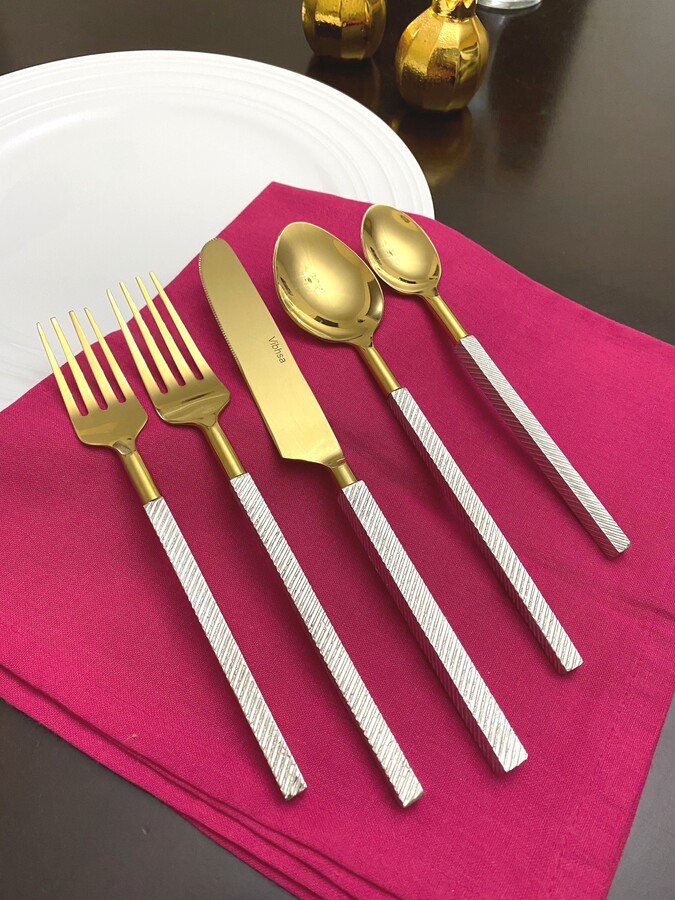 Vibhsa Designer 20 Piece Gold Flatware Set ShopStyle