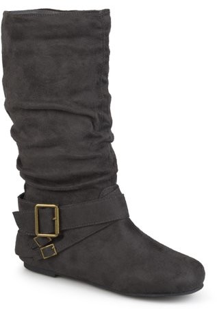 black slouch boots mid calf
