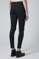 Thumbnail for your product : Topshop Moto dark wash ripped jamie jeans