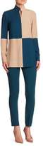 Thumbnail for your product : Akris Color Block Silk Crepe Tunic Blouse