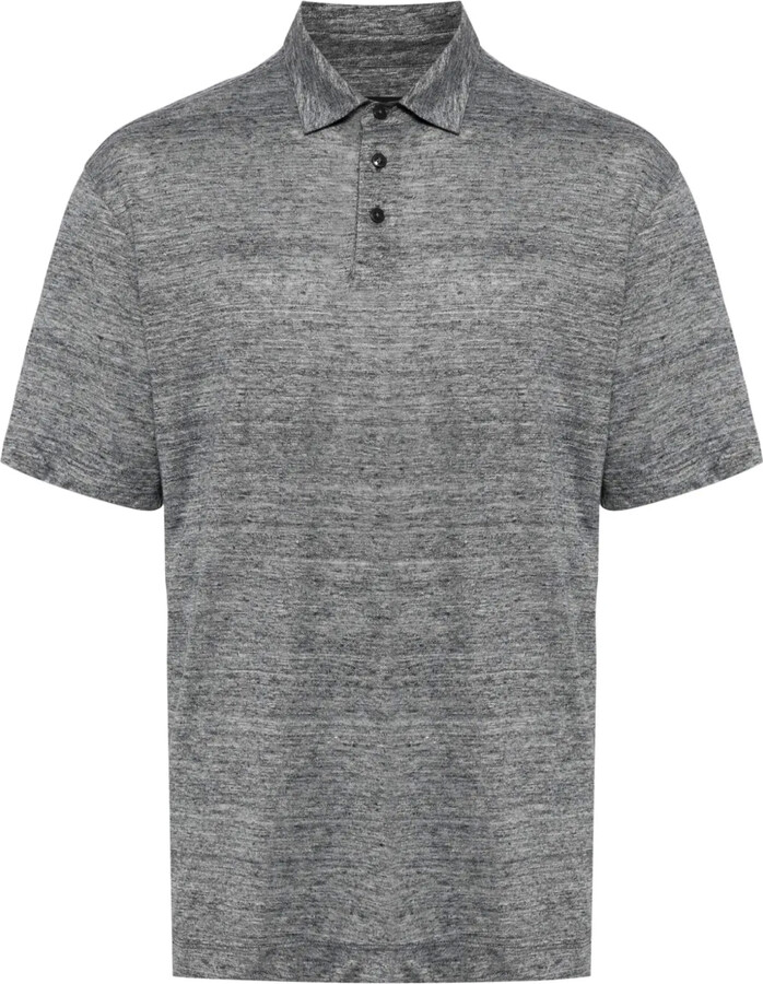 Ermenegildo Zegna Short-Sleeve Linen Polo Shirt