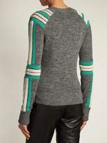 Thumbnail for your product : Etoile Isabel Marant Hayward Striped Knit Sweater - Womens - Grey Multi