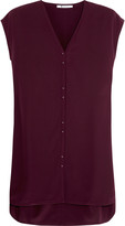 Thumbnail for your product : Alexander Wang T by Silk crepe de chine top