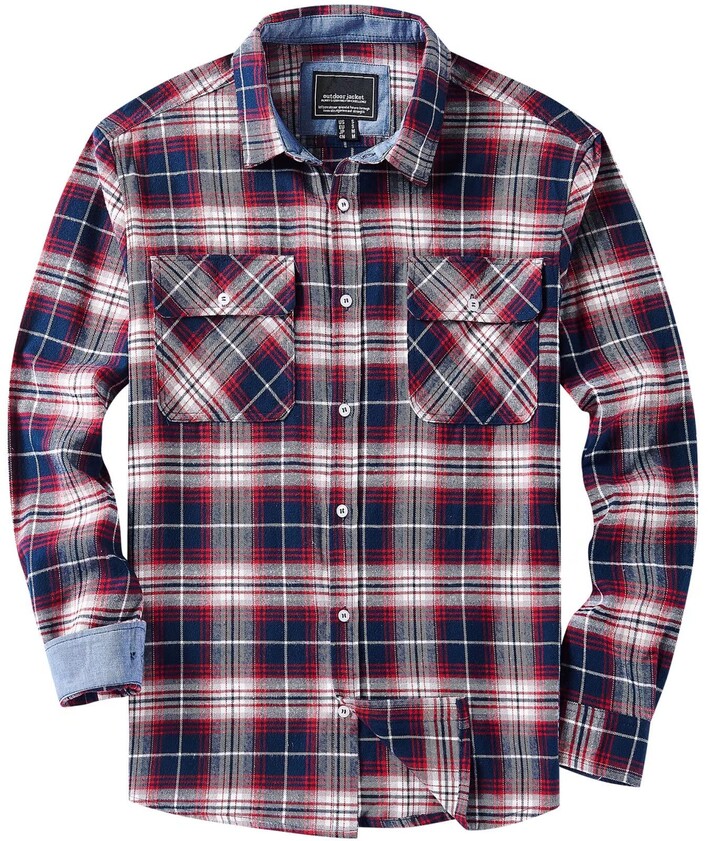 Top Lumberjack Check Shirt Blue/Black Shirt Work Shirt Cotton Shirt 