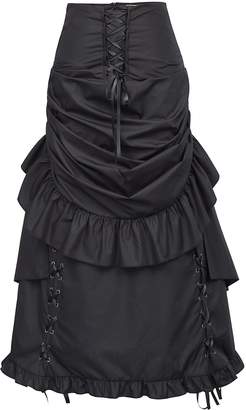 Belle Women Vintage Gothic Corset Victorian Skirt Adjustable BP405-1 XL