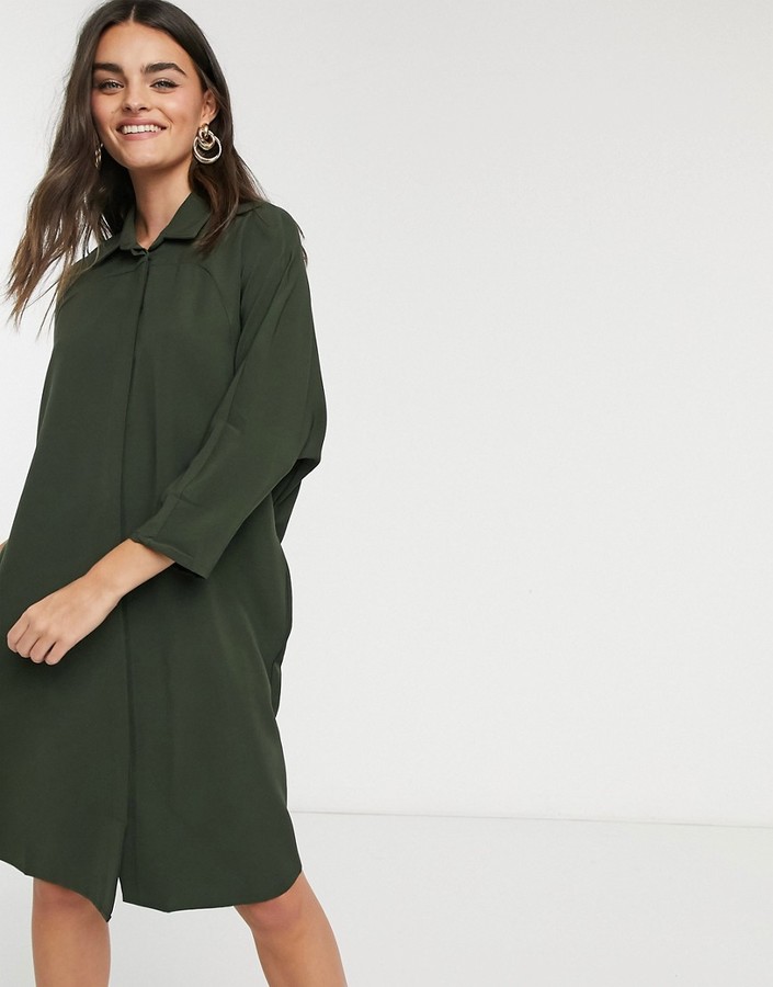 liquorish a line lace detail midi dress