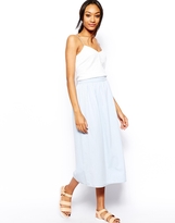 Thumbnail for your product : Warehouse Midi Denim Skirt