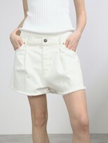 Thumbnail for your product : Raey Fold Raw-hem Denim Shorts