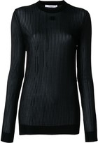 Thumbnail for your product : Givenchy 4G semi-sheer pleated top