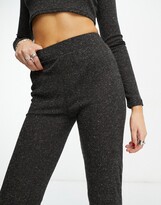 Thumbnail for your product : Noisy May flared pants in dark gray heather