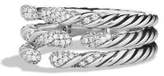 Thumbnail for your product : David Yurman Willow Three-Row Ring with Diamonds