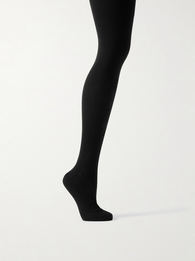 The Row Mimi Stretch-knit Tights - Black