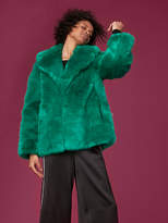 Thumbnail for your product : Diane von Furstenberg Faux Fur Collared Jacket