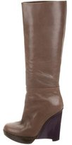 Thumbnail for your product : Marni Leather Knee-High Wedge Boots