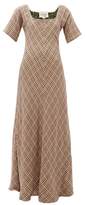 Thumbnail for your product : Ace&Jig Jamie Check-jacquard Flared Cotton Maxi Dress - Multi