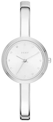 DKNY NY2598 Women's Murray Crystal Bracelet Strap Watch, Silver