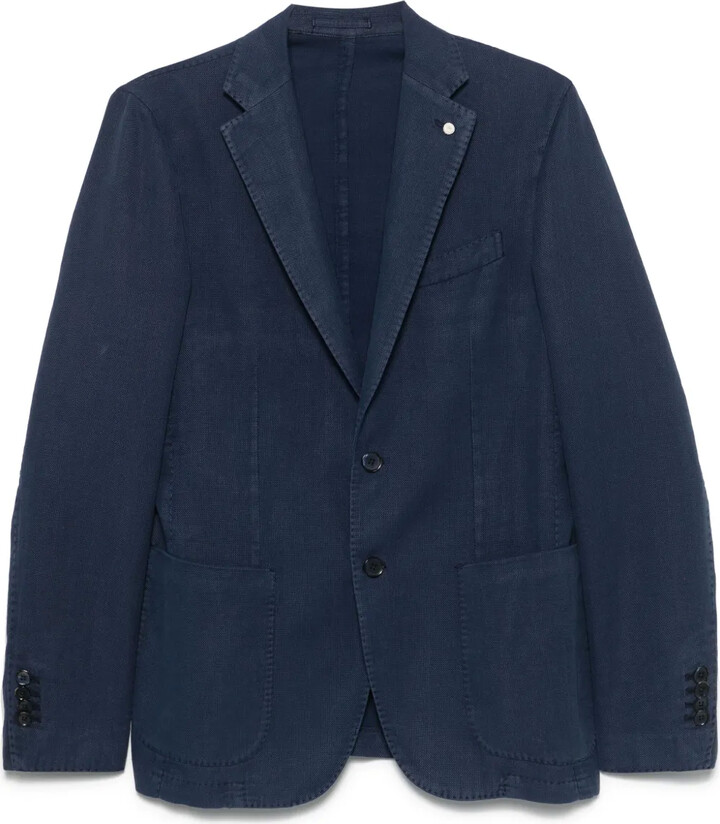 Luigi Bianchi Mantova Single-Breasted Blazer