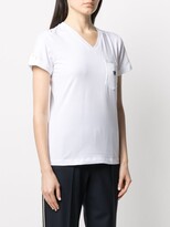 Thumbnail for your product : Lorena Antoniazzi star patch V-neck T-shirt