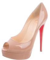 Thumbnail for your product : Christian Louboutin Lady Patent Leather Platform Pumps