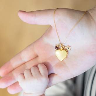 Bish Bosh Becca Personalised Heart Locket With Birthstones