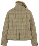 Thumbnail for your product : Ralph Lauren Tweed jacket with a fur collar