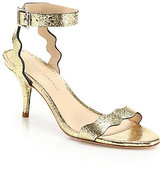 Thumbnail for your product : Loeffler Randall Reina Mirrored Leather Sandals