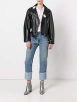 Thumbnail for your product : Natasha Zinko daisy embellished biker jacket