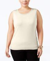 Thumbnail for your product : August Silk Plus Size Sleeveless Shell