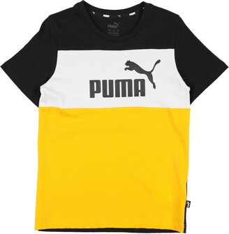 Puma Ess+ Colorblock Tee B T-shirt Azure - ShopStyle