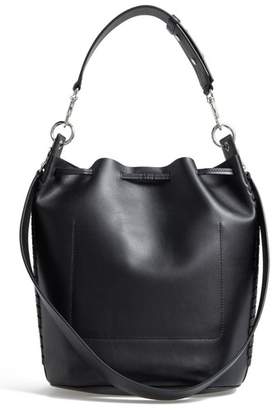 AllSaints Ray Lea Leather Bucket Bag