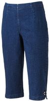 Thumbnail for your product : Croft & barrow ® pull-on denim capris - women's