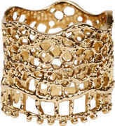 Thumbnail for your product : Aurélie Bidermann Gold Laser Cut vintage Lace Ring