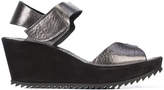 Thumbnail for your product : Pedro Garcia ridged sole wedge sandals