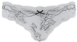 Charlotte Russe Lace Caged-Back Cheeky Panties
