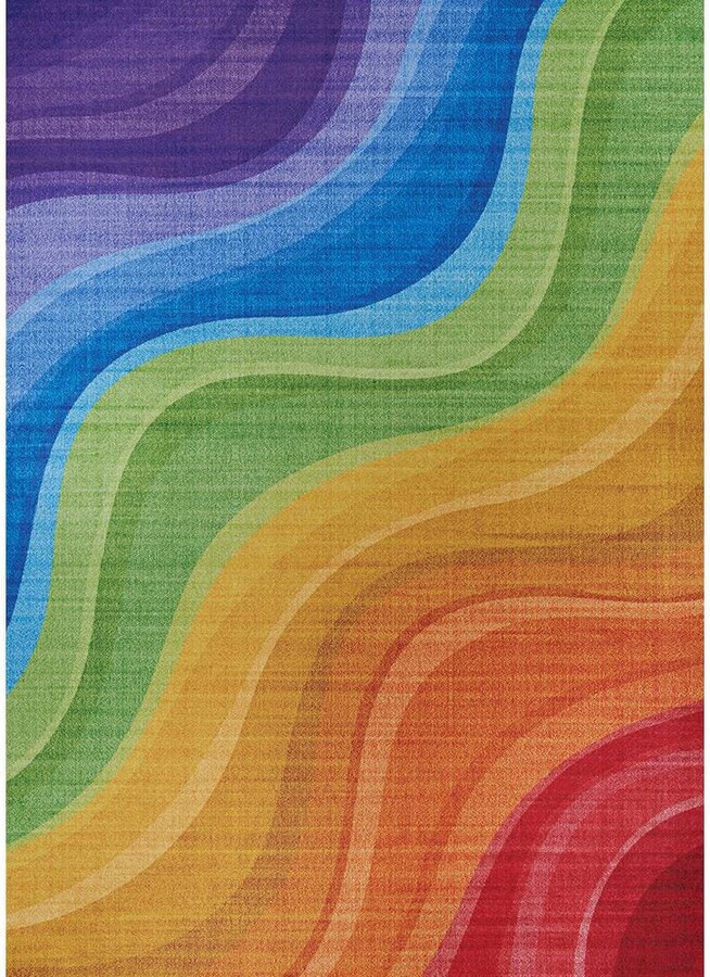 Couristan Rainbow Candiland Multicolor 8 ft. x 10 ft. Area Rug
