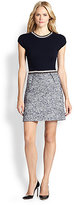 Thumbnail for your product : Paule Ka Tweed Contrast-Knit Dress