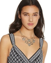 Thumbnail for your product : White House Black Market Silvertone Medallion Statement Necklace