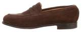 Thumbnail for your product : John Lobb Suede Penny Loafers