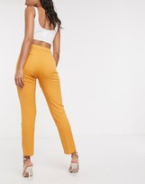 Thumbnail for your product : ASOS DESIGN slim suit pants in textured mustard