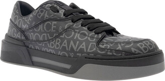 dolce and gabbana logo print sneakers